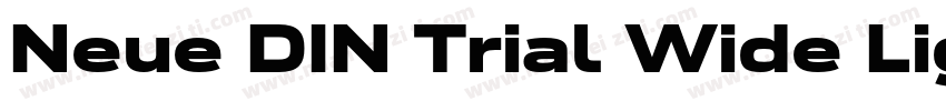 Neue DIN Trial Wide Light字体转换